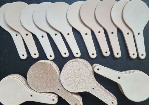Leather Key Fob Blanks - Nat. Veg. Tan - Round (25)